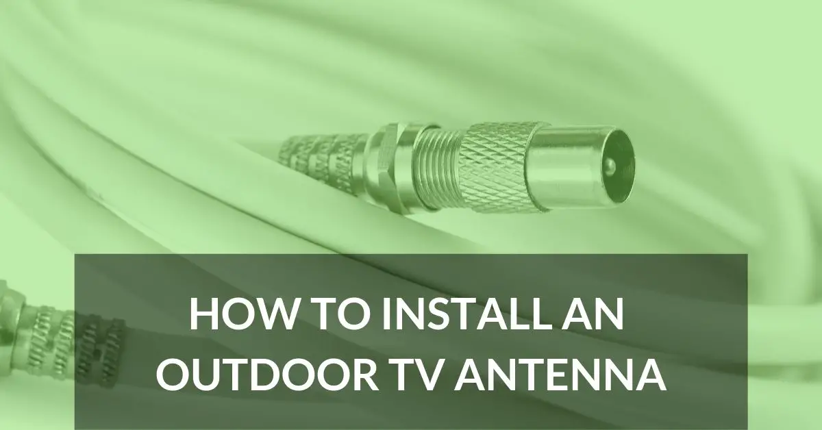 Outdoor UHF antenna (DVB-T2) - Rooftop antenna for TV reception | AV- Connection