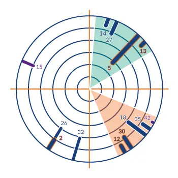 Two unidirectional antennas