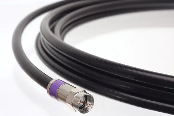 Coaxial cable F connector