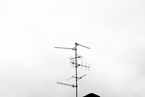 TV antenna on the roof
