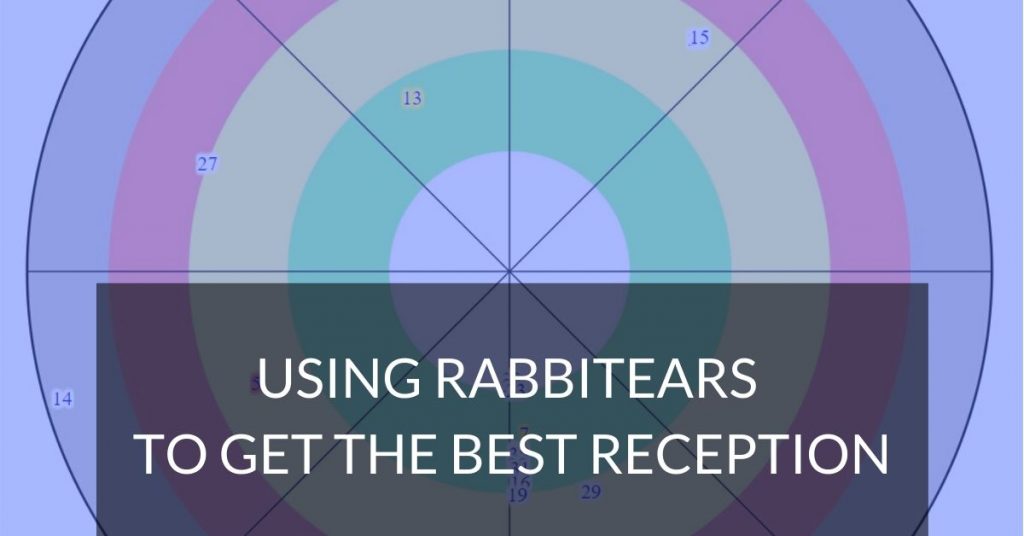 Using rabbit ears for perfect reception