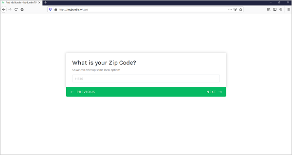 mybundle.tv zip code