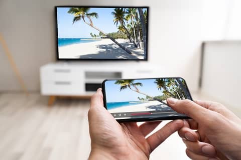 select smart tv device from phone